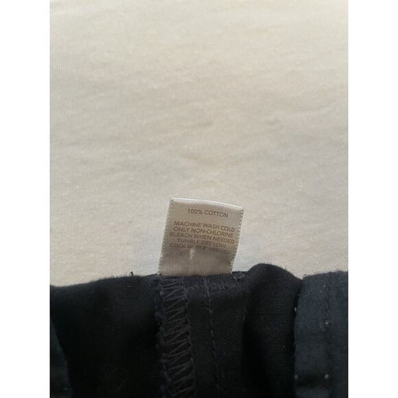 Ann Taylor Loft Size 10 Black 4” Short 100% Cotton - Picture 2 of 4